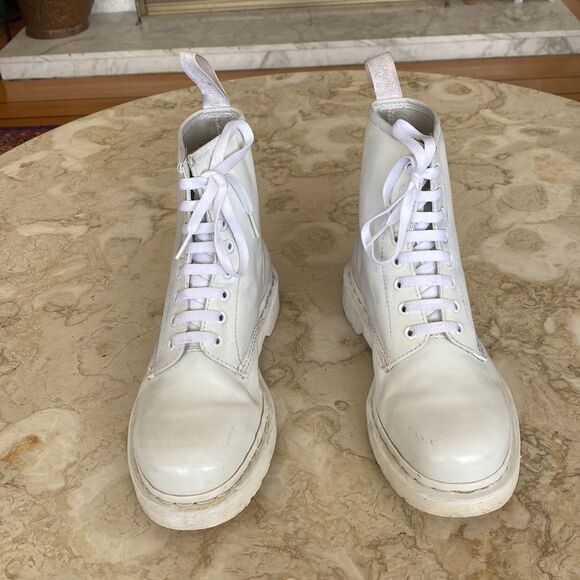 Dr. Martens 1460 Mono Boots White Unisex / M9 - W10 - Picture 5 of 15